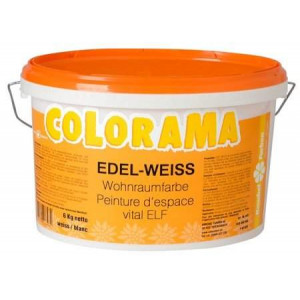 Wohnraumfarbe 6 kg Edel-Weiss Colorama Nr. 855 weiss Peintu