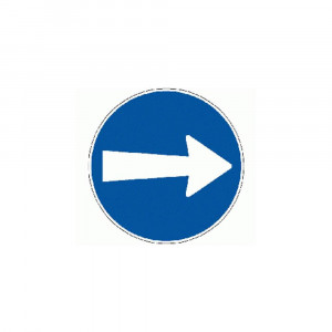 Schild Fahrtrichtung rechts