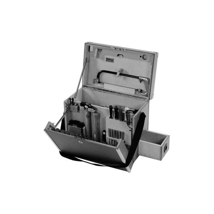 Werkzeugkiste Monteure gefüllt