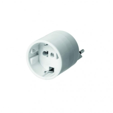 Adapter Europa - Schweiz T12 dezentral 3-polig max. 10A mit Sicherung