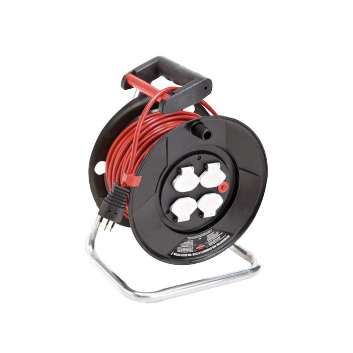 Granat ST Kabelrolle 25 Meter Kunststoff rot