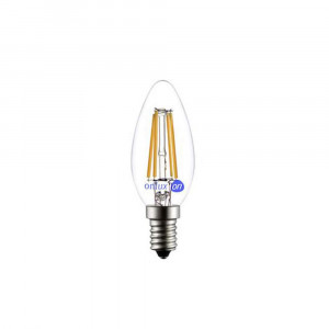 LED Lampe : onlux FiLux B35-4C E14 4-Filament LED 230V - 4W 475lm  300° 40W