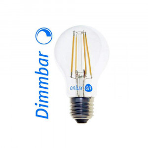 LED Lampe : onlux FiLux A60-4ED E27 DIM 4-Filament LED 230V - 7.2W 850lm  300° 60W