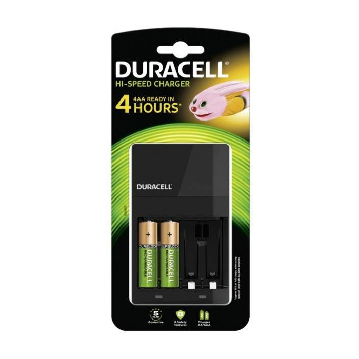 Duracell Ladegerät CEF14 4 Std. Charger inkl. 2 AA + 2AAA Batterien