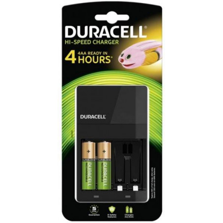 Duracell Ladegerät CEF14 4 Std. Charger inkl. 2 AA + 2AAA Batterien