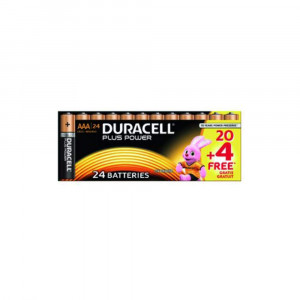 Duracell Plus Power 20+4 Pack MN2400 LR03 AAA