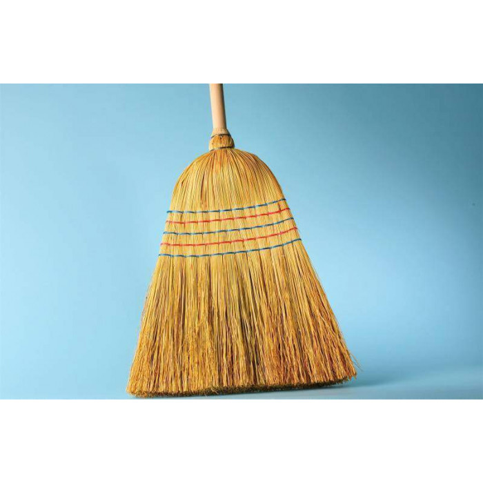 Reisbesen 5 Band - heller Buchenholzstiel