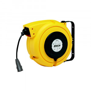 prematic Kabelaufroller geschlossen 7325, gelb mit 17+2m Elektrokabel 3x2.5mm²