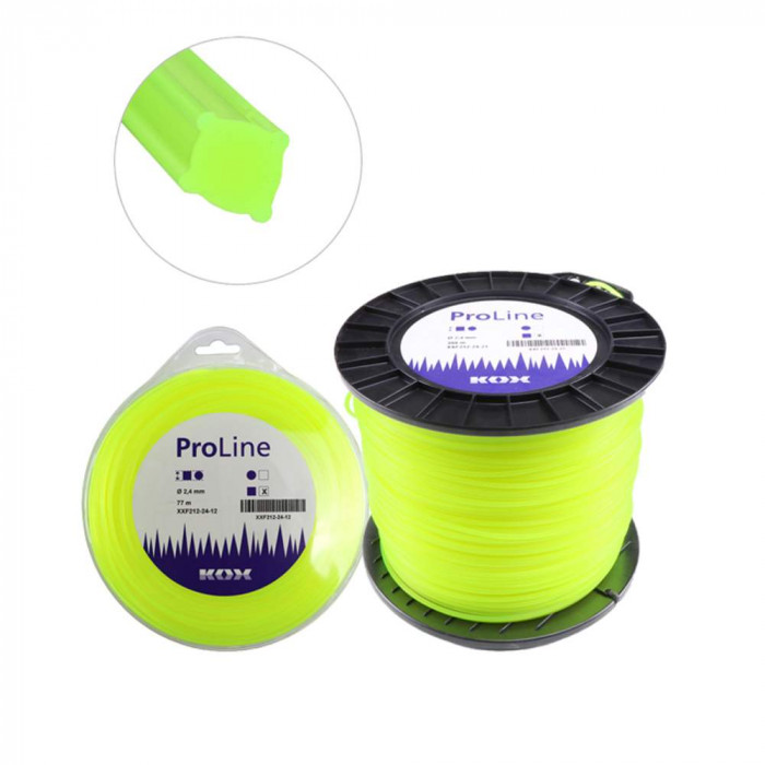 KOX ProLine Nylonfaden quadratisch 2.4mm / Rl. à 305m