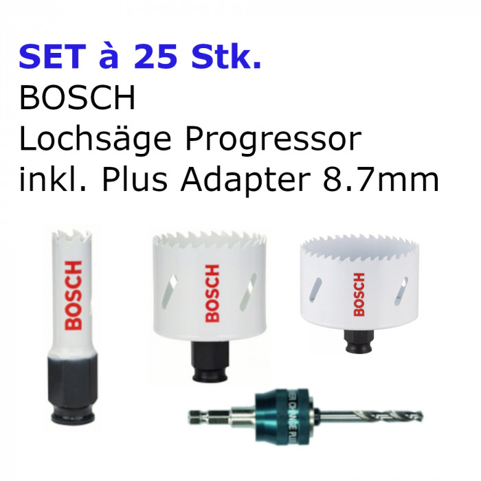 BOSCH Lochsäge Progressor Komplettes SET