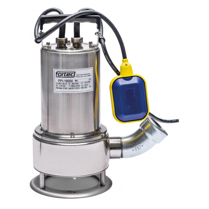 Fortec Schmutzwasserpumpe - Fäkalienpumpe PPI 18000