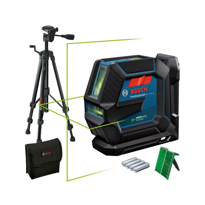 BOSCH Linienlaser GLL 2-15 G inkl. Stativ