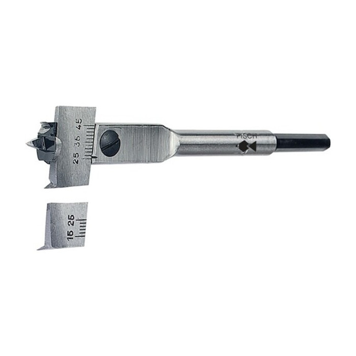 Zentrumbohrer Type 0500 Ø 22-76mm / L: 190mm Schaft 6-Kant